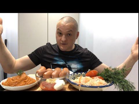 Сардельки с икрой мукбанг mukbang eating