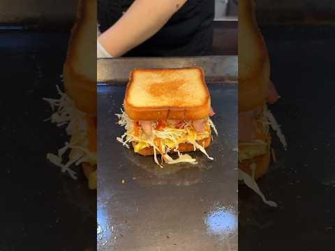 Bacon Toast - Korean Street Food #shortsvideo