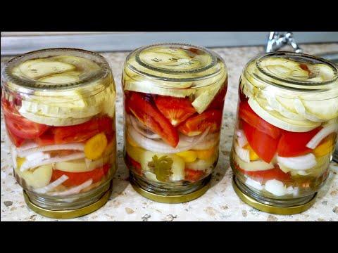 Салат Ассорти на Зиму Слоями  / Простой и Вкусный Рецепт!