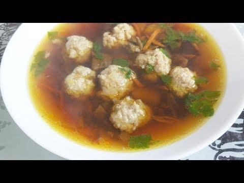 Очень Вкусный Грибной суп с Фрикадельками.