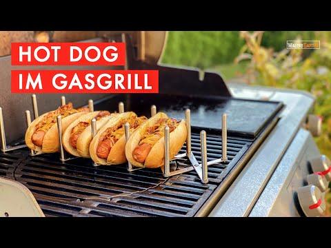 HOT DOG IM GASGRILL