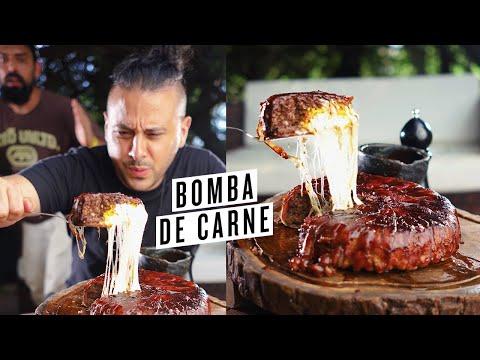 BOMBA DE CARNE COM BACON - GIGANTE