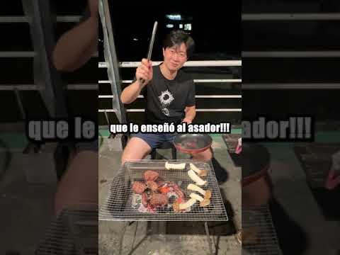 Asado en la playita coreana 