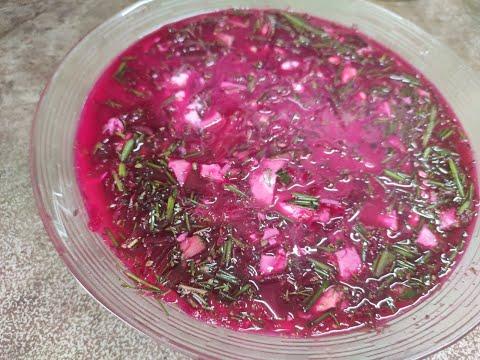 Рецепт.Свекольник холодный классический .. Beetroot  Рецепт от Джулии.