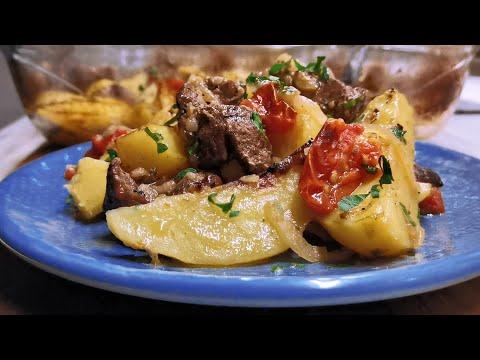 Мясо с картошкой в духовке #Shorts