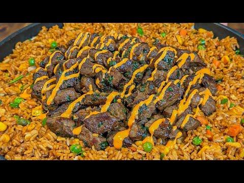 High Protein Garlic Butter Steak Fried Rice 