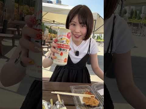 【築地】ぼっちBBQで爆飲み女　#shorts