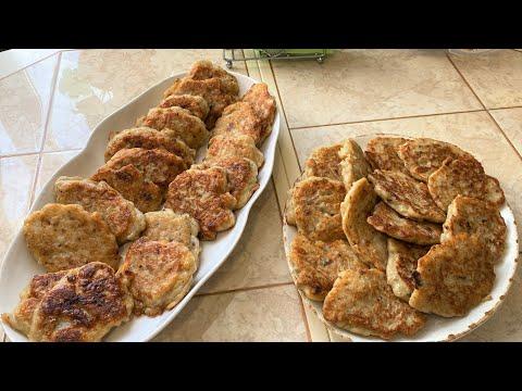 Ленивые пирожки или оладушки с необычной начинкой. Получаются вкусными и очень нежными.