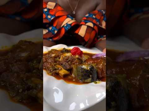 Fufu and okra sauce 