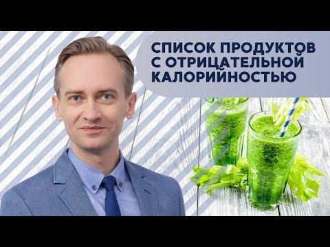 Список продуктов с отрицательной калорийностью