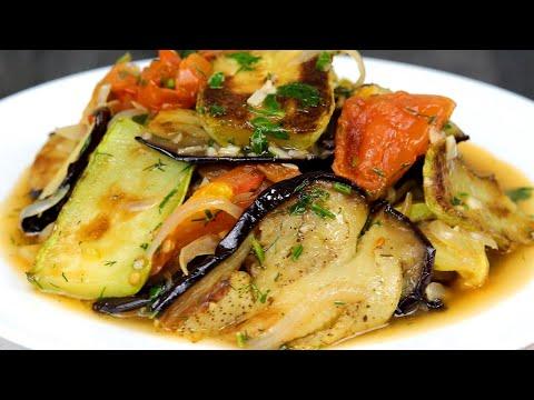 Летнее блюдо. Баклажаны с Кабачками в жару вместо мяса! Лучший Рецепт САТЕ из Овощей!