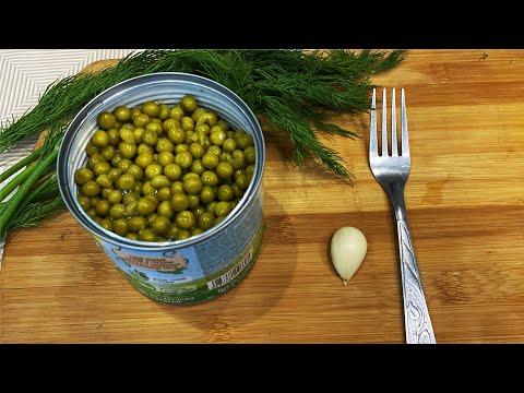 Беру БАНКУ ГОРОШКА и готовлю оригинальный салат! Вкусный рецепт из простых продуктов!