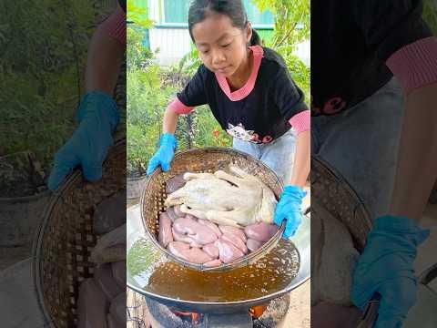 Delicious duck and kidney cooking 