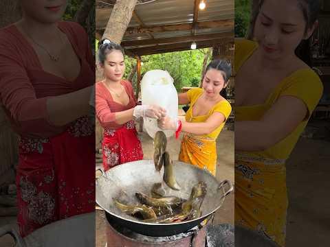 Fish stir-fry cook recipe and eat #food #shortvideo #cooking #recipe #shorts