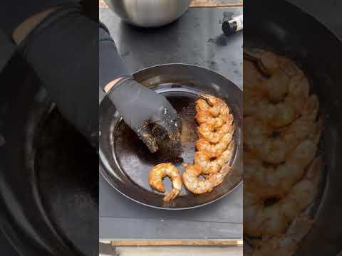 Garlic butter smoked shrimp