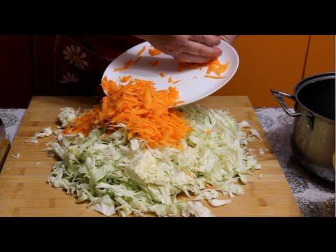 Хрустящий салат из капусты в горячем маринаде! Вкуснота нереальная!