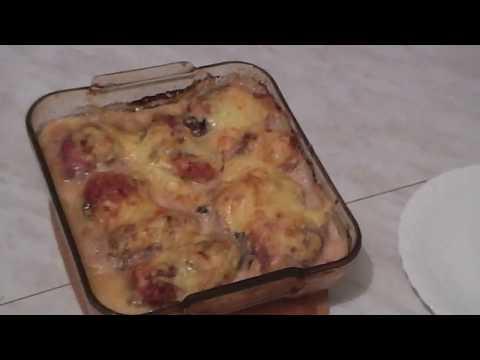 Свиные рулетики с черносливом и сыром