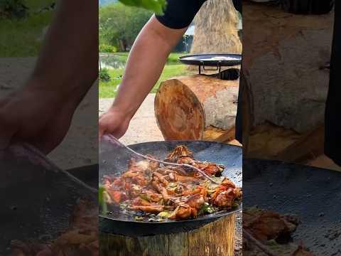 Massive Log Cooking: Three Incredible Homemade Dishes at Once! 