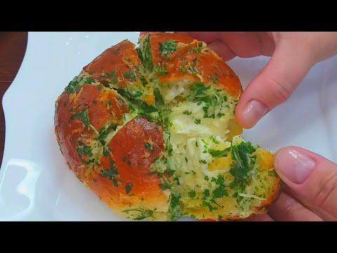 Чесночно-Сырный Хлеб.Блюдо Уличной Корейской Кухни.Это Очень Вкусно!