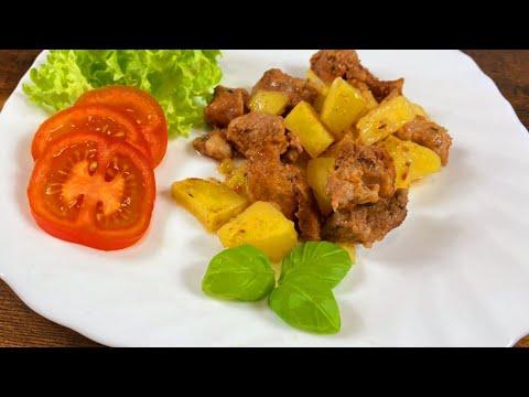 РЕЦЕПТ НАХОДКА! Картошка с МЯСОМ в духовке. Потрясающе Вкусное Горячее Блюдо