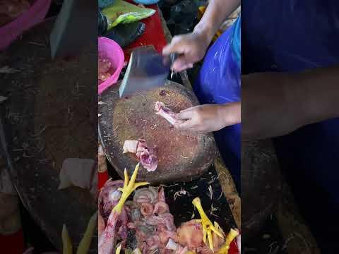 Satisfying video potong daging ayam #ayampedaging #ayam #cuttingskills #chicken #short #ayamsegar