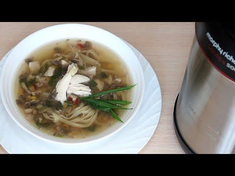 Суповарка Morphy Richards Saute&Soup 501014 Cуп с курицей и кукурузой по-китайски.