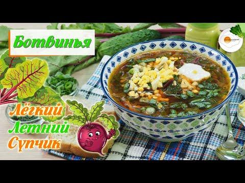 Ботвинья — Классический Рецепт Горячего Супа (Botvinya Soup)