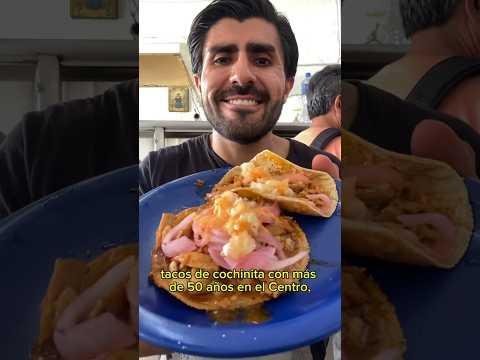 Taco de Oro XEW cochinita pibil deliciosa Zócalo #shortvideo #shorts #foodie #foodie #tacos #cdmx