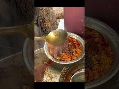 Famous Street Food in Peshawar - Roti Paya Ragda Making #foodshorts #ytshortsindia