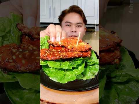 Salad Ayam Herb Telur Gochujang #shorts #asmr