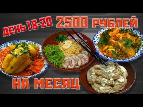 Выживаю месяц на 2500 рублей. День 18-20.