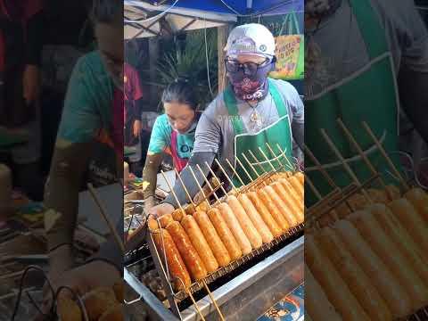 #ไส้กรอกย่าง Grilled Sausage #ตลาดไนท์สีคิ้ว #โคราช #streetfood #thailand #foodlover #จารย์แซ่บ