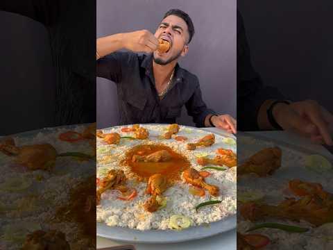 India Biggest Thali Chicken Leg Curry Rice Eating Challenge 