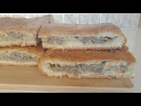 Очень Вкусный МЯСНОЙ пирог с КАРТОФЕЛЕМ в духовке.