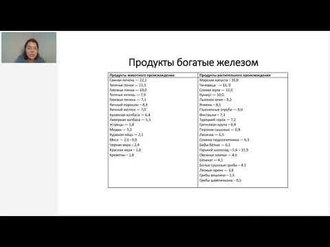 Лекция 9 "Лечебное питание при заболеваниях крови, инфекционных заболеваниях"