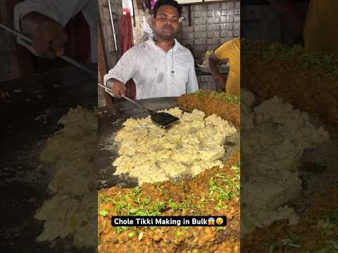 Chole Tikki Making in Bulk