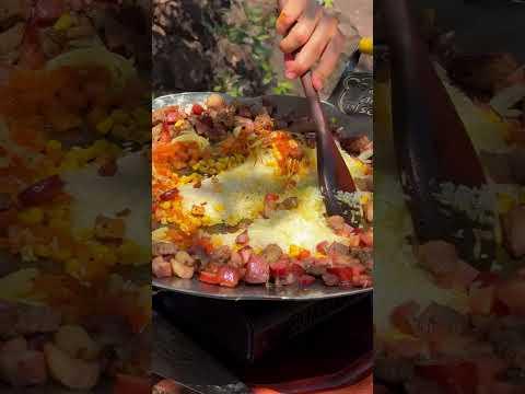 FIZ O MELHOR ARROZ CARRETEIRO DA MINHA VIDA EM UMA CACHOEIRA