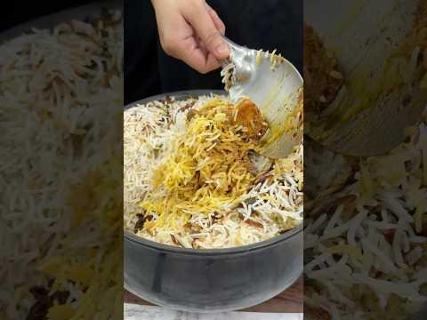 Chicken Biryani ASMR Cooking || #shorts #food #cooking #asmr #streetfood #biryani #indianasmrworld