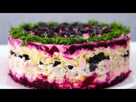 "ГРАФ" Необыкновенно вкусный Салат с обычной  свеклой!Шикарный Рецепт!