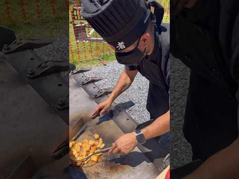 Cooking Hibachi On The Jobsite