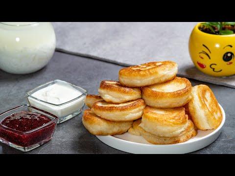 Пышные оладьи на кефире как у бабушки, ВСЕ СЕКРЕТЫ! Быстрый, вкусный завтрак на скорую руку!