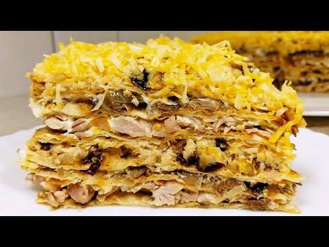 Такую ЗАКУСКУ вы еще не готовили! Сочный, нежный, вкусный Закусочный торт