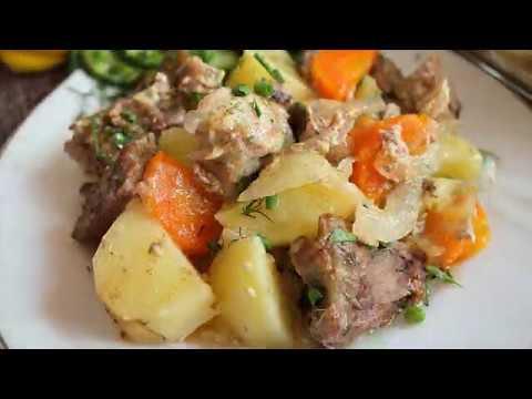 Мясо с картошкой в духовке