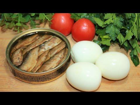 Банка Шпрот и три яйца - это очень вкусно, уже готовят все знакомые.