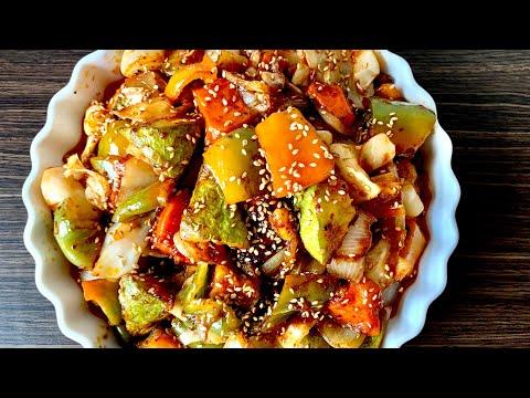 Овощи по-китайски в кисло-сладком соусе!