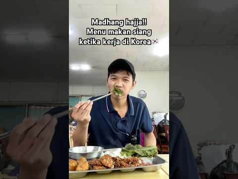 Madhang hajja!! Menu sehat hari ini di korea