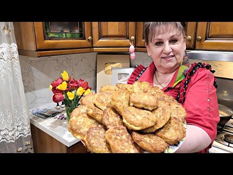 Беру картошку, фарш и творог! Как вкусно! Готовлю на завтрак или ужин. Драники (деруны).