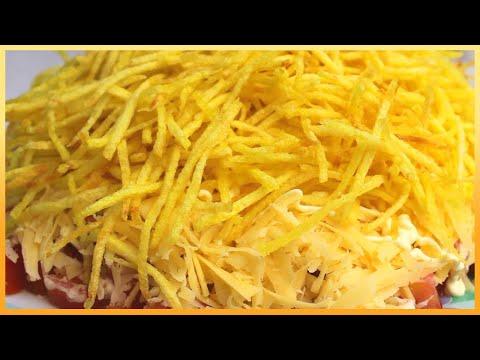 Хрустящий салат БЛОНДИНКА для любого стола! Красота и вкуснота!