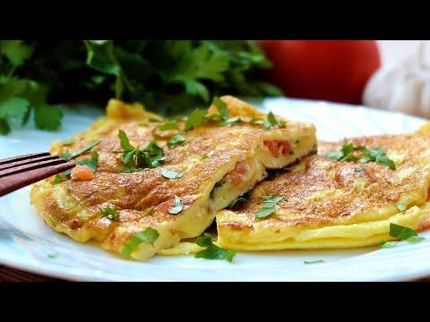 Вкуснейший омлет с начинкой Быстрый и вкусный завтрак