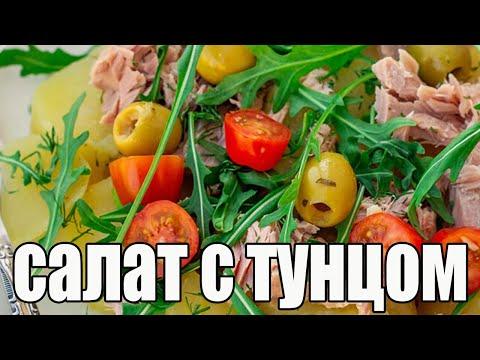 Картофельный салат с тунцом и помидорами.РЕЦЕПТЫ САЛАТОВ.